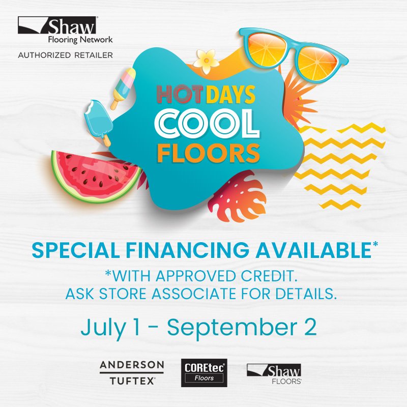 Shaw Hot Days Cool Floors 2024 Promotional Graphic